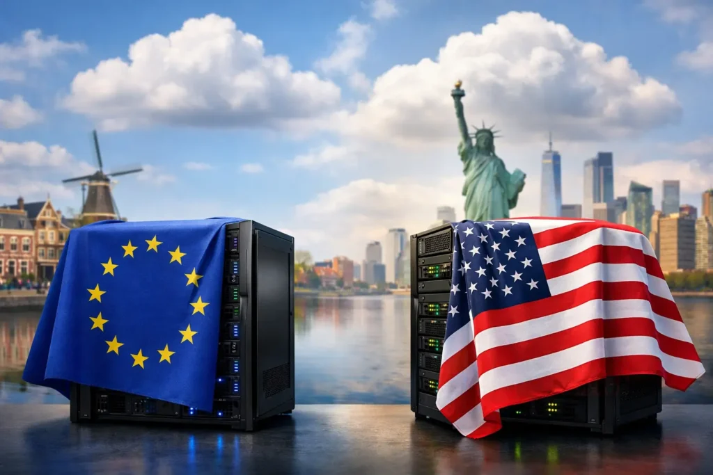 Europese cloud versus Amerikaanse cloud